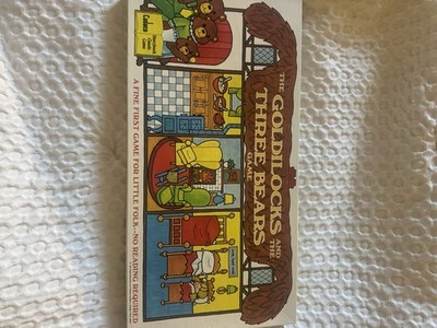 Vintage Goldilocks and the Three Bears Board Game by Cadaco