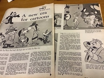 Rare Old 1960s Cartoon Clippings Joseph Barbera William Hanna Photos