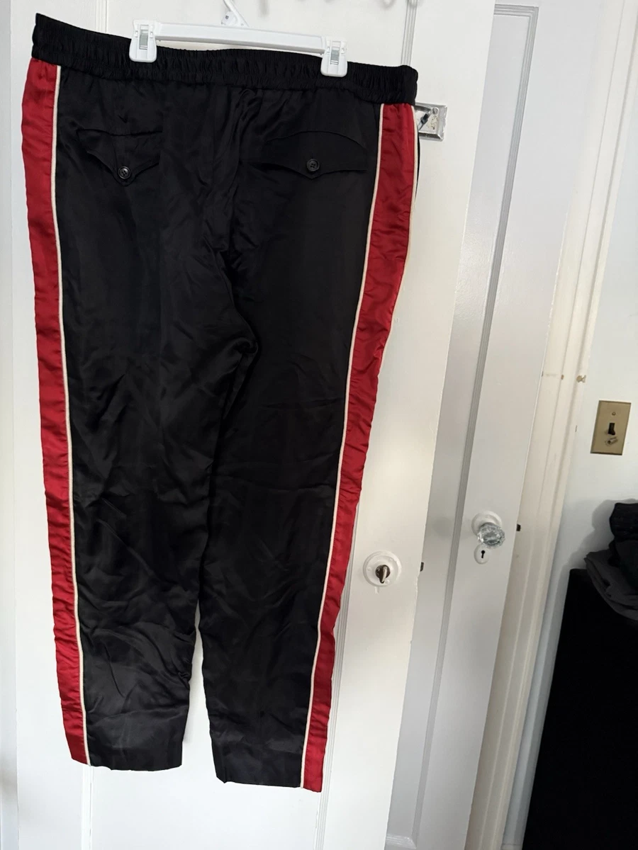 open lace back dress Mens Striped Drainpipe Skinny Mod Pants Vintage Red Black (30" Waist x 33"  Leg) at Amazon Men's Clothing store