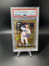 2024 Topps Chrome Sapphire Yoshinobu Yamamoto #553 RC Gold #/50 Dodgers PSA 9!!!