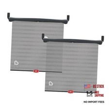 Brica Sun Safety Car Window Shade with Heat Alert - Helps Block UVA/UVB Rays