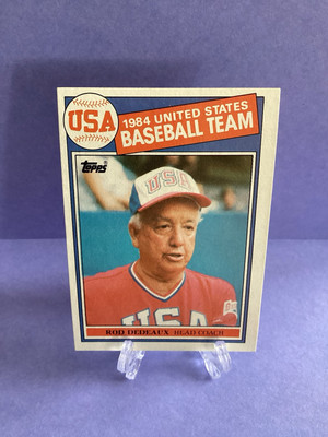 1985 Topps #389 Rod Dedeaux OLYMPIC COACH RC 44Years at USC College Baseball HOF