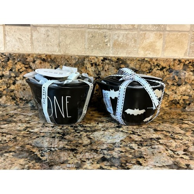 #ad Rae Dunn Black amp; Black Bat Measuring Cups $50.00