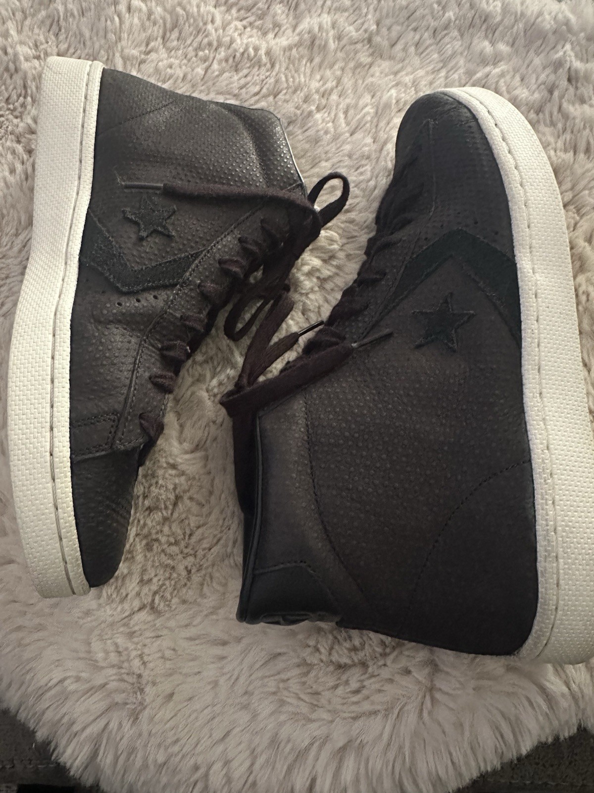 Men’s Converse Pro Leather 76 Mid Black Size 11 image 3