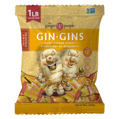 GIN GINS Double Strength Ginger Hard Candy   Natural Ginger Candy by    Individu