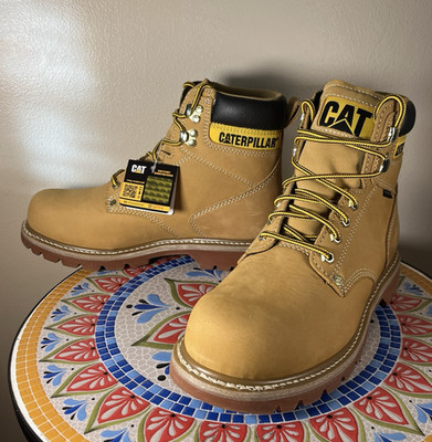 Caterpillar Second Shift 6 in Men's Size 9.5 WIDE Steel Toe Work Boot Honey