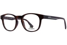 Lacoste L3654 214 Eyeglasses Youth Kids Boy's Havana Full Rim Oval Shape 46mm