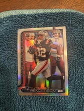 Treveyon Henderson 2025 Topps Chrome Refractor Rookie Card