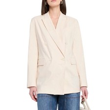 New Rag & Bone Emile Double-Breasted Linen Ov...