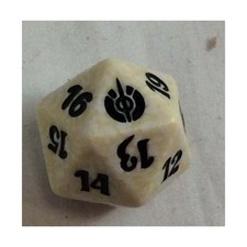 WotC MTG Spindown d20 Life Counters Mirroden Besieged - White w/Black NM
