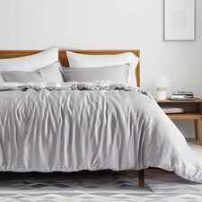 Tencel Lyocell Cooling Duvet Cover Set King Size 3 Piece, 100 Natural Eucaly...