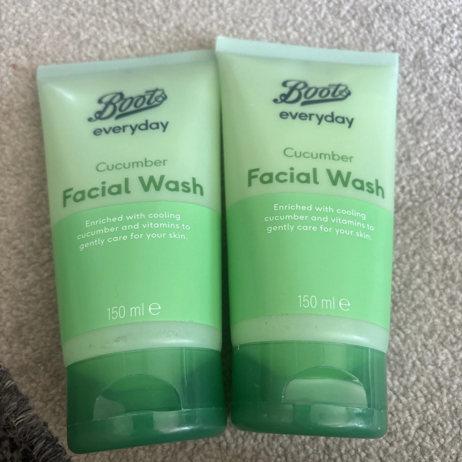 2X BOOTS  Cucumber Facial Wash 2X 150ML New