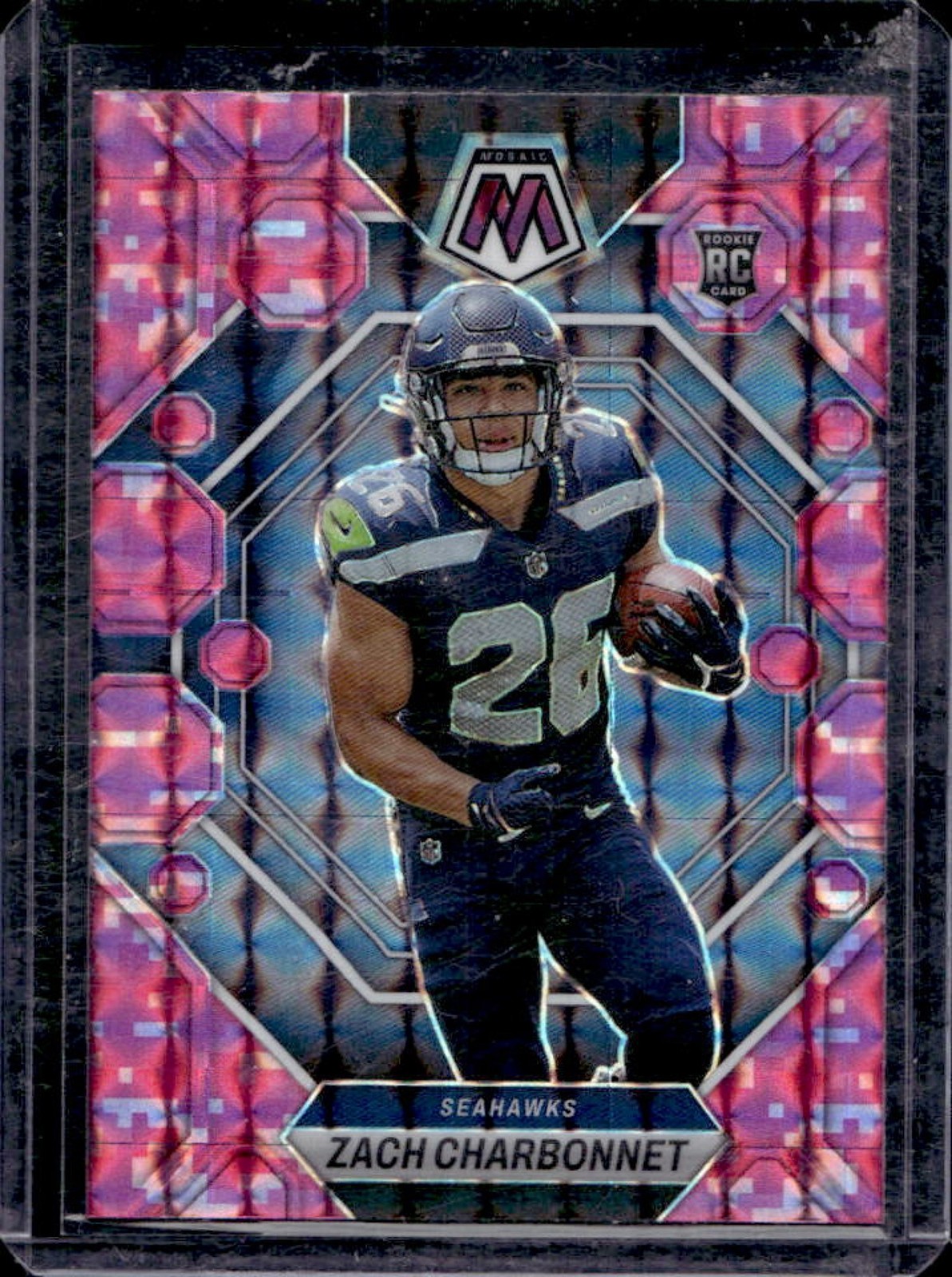 2023 Mosaic Zach Charbonnet RC Camo Pink #379 Seahawks