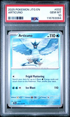2025 POKEMON JTG EN-JOURNEY TOGETHER #032 ARTICUNO PSA 10 | eBay