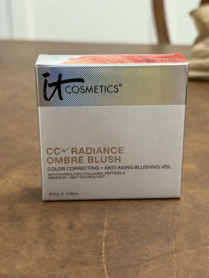 IT Cosmetics CC+ Radiance Ombre Blush Color Correct Anti Aging Coral Flush NIB - Image 2 of 4