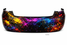 Stoßstange Hinten PDC für Skoda Fabia II 2007-15 lackiert in Wunschfarbe