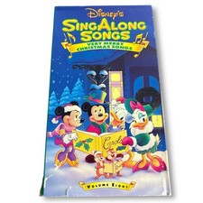 Disney  s Sing Along Songs Very Merry Christmas VHS Video Tape Vol 8 VTG