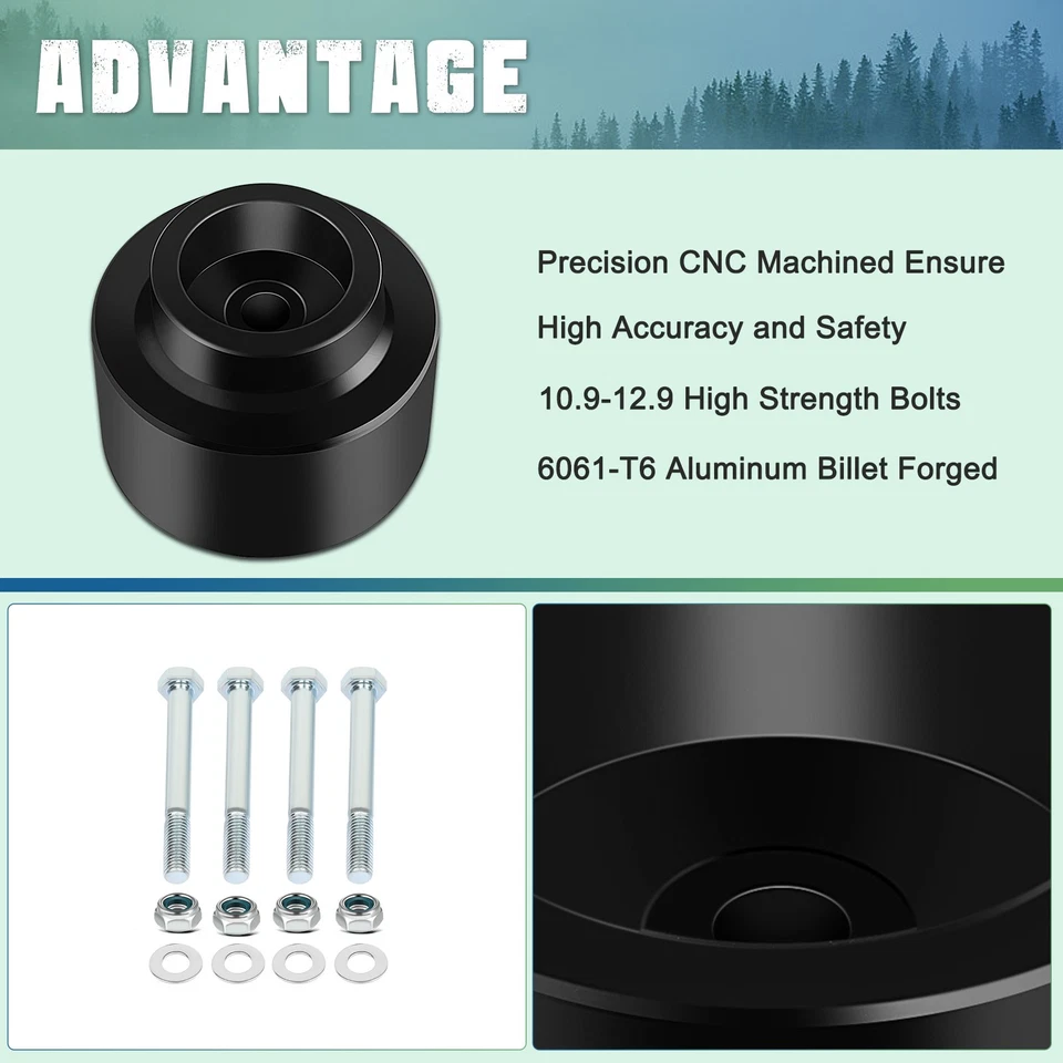 2.5" Front 2" Rear Leveling Lift Kit For 2007-2020 GMC Yukon XL 1500 Chevrolet Foto 3 de 4