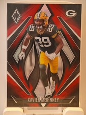 2024 Panini Phoenix Football Red Lazer #147 Xavier McKinney /299