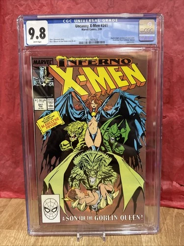 Uncanny X-Men #241 (Feb 1989) CGC 9.8 ~ White Pages. Just Graded Key