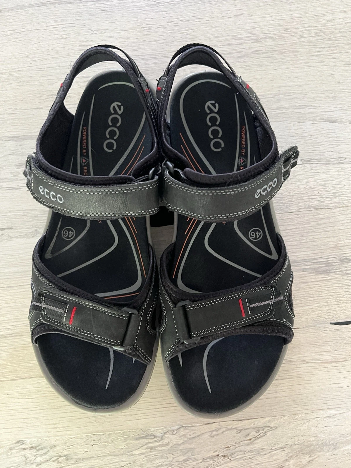 ECCO Offroad Yucatan nero sandalo da trekking passeggio EU 46 uomo 12 12 5 US