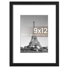upsimples 9x12 Picture Frame, Wall Decor Photo Frames, Black 1 9x12,