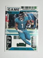 2024 Panini Contenders - Season Ticket Travis Etienne #/175 Green