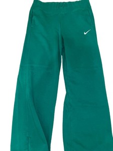 Nike Men’s Green Fleece Cotton Blend Sweatpants M Pull-On Elastic Waist