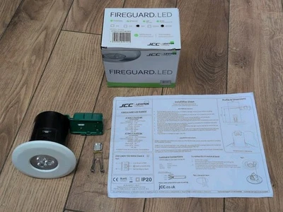 JCC **FIRE RATED** 7.2w LED Down lights - 4000k Cool White @ 500 Lumens - GU10 - Image 1 of 4