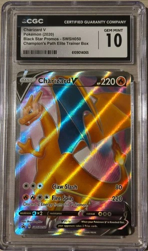 Charizard V SWSH050 Champion’s Path ETB Promo CGC 10 Gem Mint