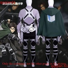 Anime Attack On Titan Scout Regiment Levi Ackerman Halloween Cosplay Costumes