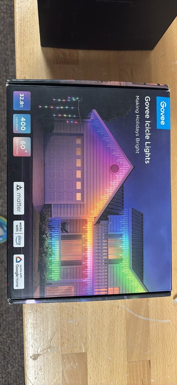 Brand New Govee Icicle Lights – Smart LED Lights for Everyday 32.8ft In Box READ