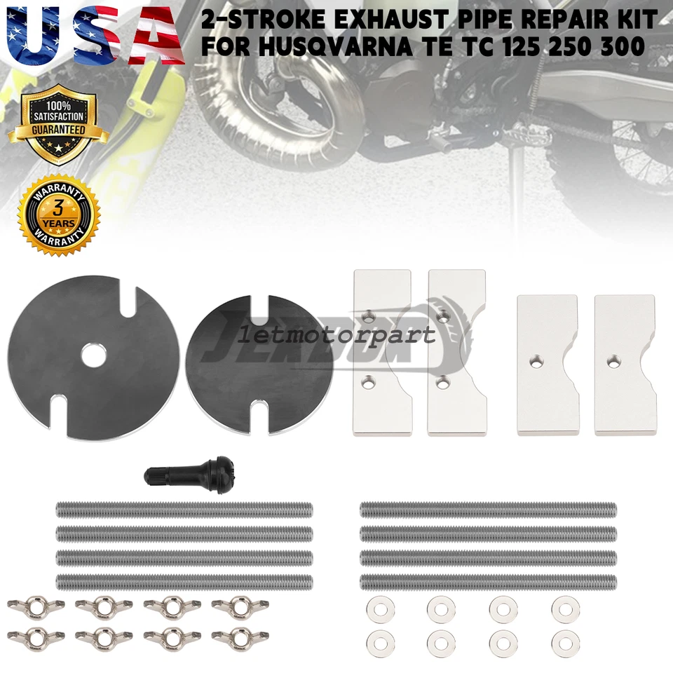 2-Stroke Exhaust Pipe Repair Kit For Husqvarna TE TC 125-300 Models Dent Removal - Image 2 of 4