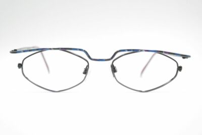 Lunettes Vintage L'Amy Ronald CC21 Bleu Or - Forme Ovale, Métal, Neuf Avec étiquettes, Allemagne