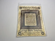 Carriage house samplings Alphabet Blocks Sampler Counted cross stitch pattern 3P