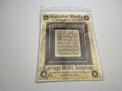 Carriage house samplings Alphabet Blocks Sampler Counted cross stitch pattern 3P