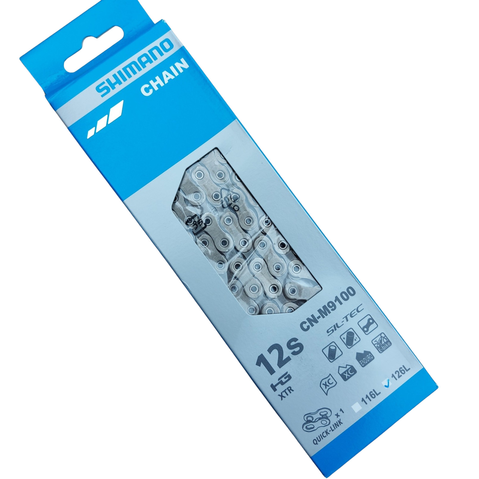 Catena Shimano XTR M9100 12 velocità MTB Mountain Bike Enduro XC Ebike CN-M9100 foto 2