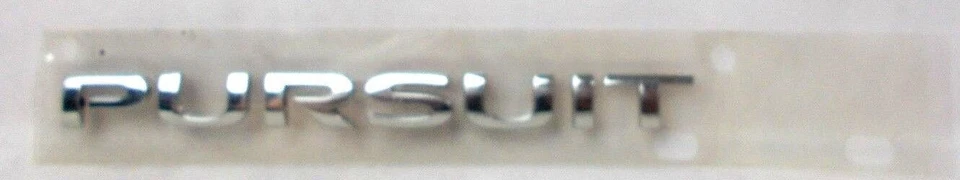 Fits; Pontiac Pursuit " PURSUIT " Decklid Trunk Emblem Nameplate 2005 2006 - Image 2 of 4