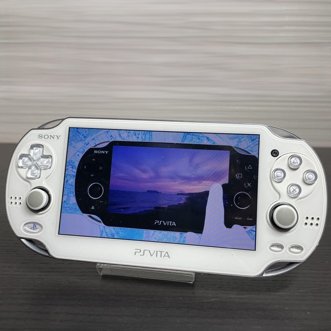 PlayStation Vita pch1100 クリスタルホワイト 動作品 外れる