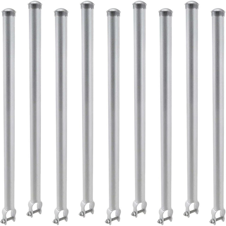 DF_SUPPLY 24" Chain Link Fence Extension Posts Pack of 9 (Fits 1 3/8" Top Rail)