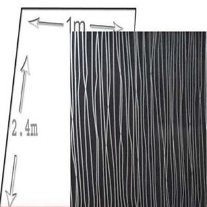 1m wide shower wall panels Black String   2400mmx1mx10mm Thick
