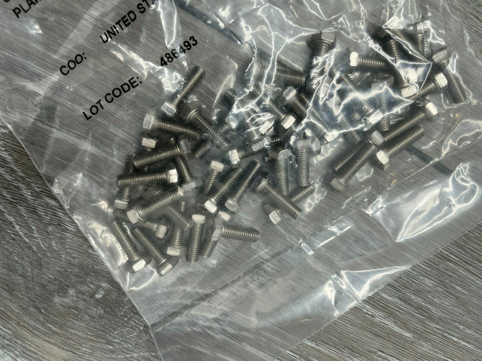 100pc McMasterCarr M5 0.8 x 16mm FT Hex Head Cap Screws DIN 933 188
