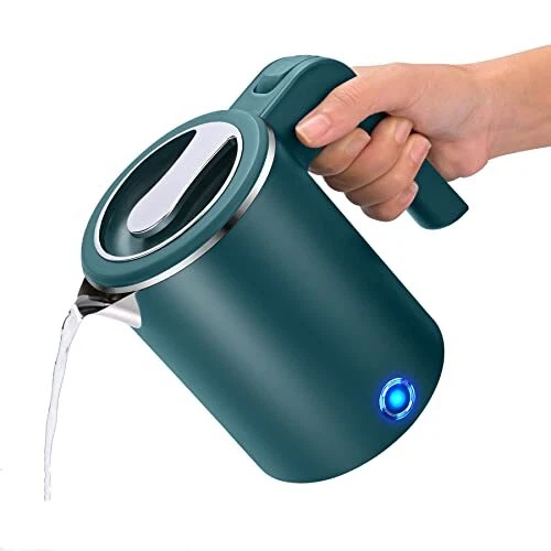 Small Electric Kettles Stainless Steel for Boiling Water 0.6L Travel Mini  Hot