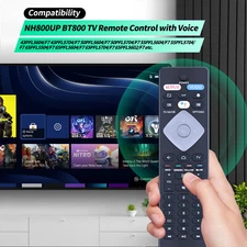NH800UP Voice Remote Control For Philips 4K Android Smart TV RF402A-V14 BT800