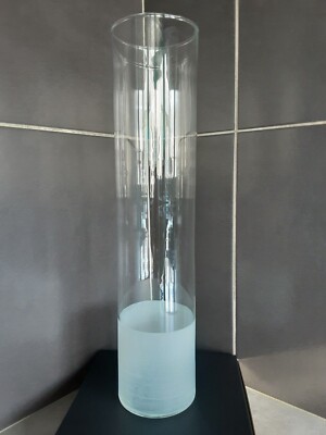 Grand Vase En Verre Transparent - Très Bon état - Décoration Intérieure - Occasion