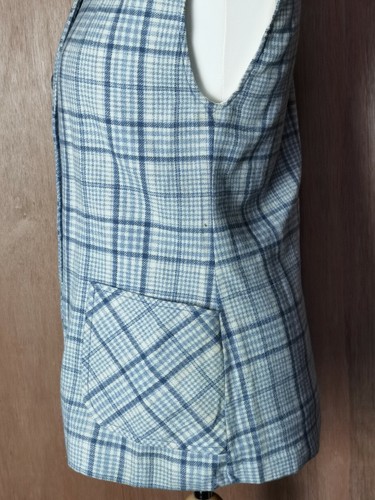 Vintage Pendleton Blue /White Size 10 Sleeveless Top Virgin Wool - Picture 4 of 7