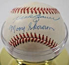 Hank Bauer & Bill Moose Skowron Yankees Autographed Baseball w/COA EXBB13