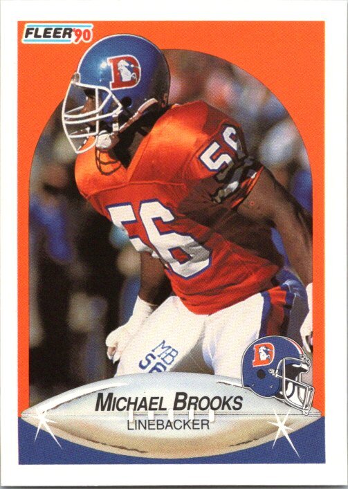 1990 Fleer -  RC,VAR  #20a Michael Brooks