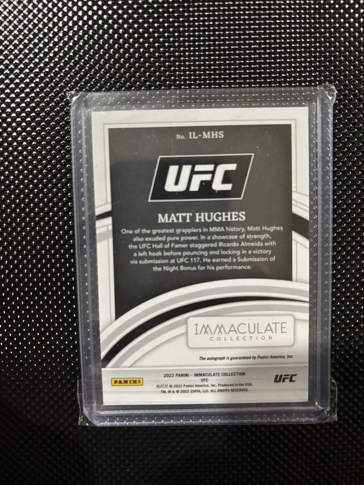 2022 Immaculate UFC Legends Auto Matt Hughes 56/99 - Image 2 of 2