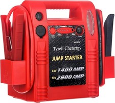 12V/24V Jump Starter,2800/1400 Peak Amp,Truck Battery Booster Pack, and Pure Cop